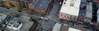 Birdseye view of downtown Vancouver (Source: UBC Studios)