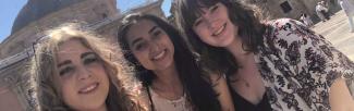 UBC Go Global exchange student Siara Less with flatmates on a trip to Valencia 