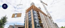 Canada’s tallest mass timber building, 18-storey Brock Commons Tallwood at UBC (Photo: KK Law/UBC Media Relations)